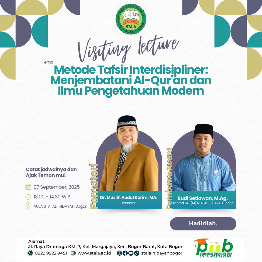 Read more about the article Visiting Lecture: Metode Tafsir Interdisipliner – Menjembatani Al-Qur’an dan Ilmu Pengetahuan Modern